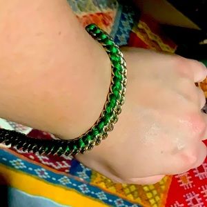 Green gold bracelet.